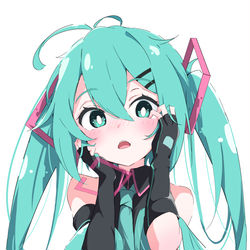 This is a pixiv picture whose title is 初音ミク.