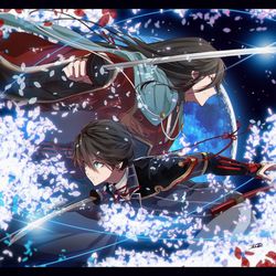 This is a pixiv picture whose title is 土方組.