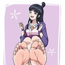 This is a pixiv picture whose title is Maya Fey (Ace Attorney).