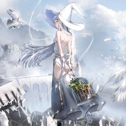 This is a pixiv picture whose title is 魔女.