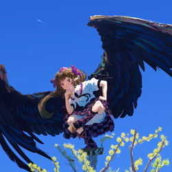 This is a pixiv picture whose title is 春霞の先に.