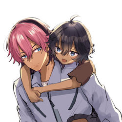 This is a pixiv picture whose title is グエルくんとシーシアちゃん.