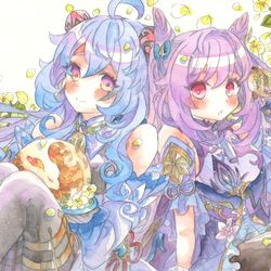 This is a pixiv picture whose title is 5/3 超神ノ叡智2023　原神イラスト本サンプル.