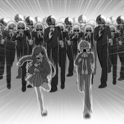 This is a pixiv picture whose title is （学業からの）逃走中.
