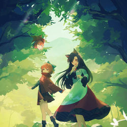 This is a pixiv picture whose title is 散歩日和.