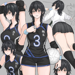This is a pixiv picture whose title is ボーイッシュバレー女子　つめ合わせ.