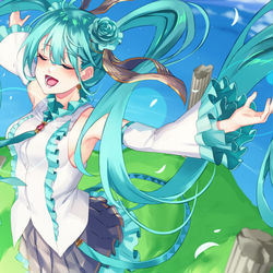 This is a pixiv picture whose title is 君がくれた永遠の世界.