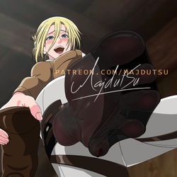 This is a pixiv picture whose title is Annie Leonhart Feet.