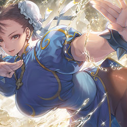 This is a pixiv picture whose title is 春麗.