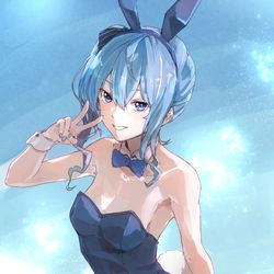 This is a pixiv picture whose title is バニ街.