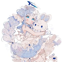 This is a pixiv picture whose title is 泣きべそ天使ちゃん.