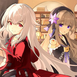 This is a pixiv picture whose title is 克拉拉和黑塔欢迎大家来玩.