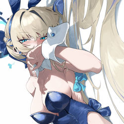 This is a pixiv picture whose title is 💙🐇.