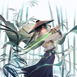 This is a pixiv picture whose title is [HoYoFair] Wuxia Xiao.