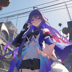 This is a pixiv picture whose title is ゼーレ：Give me your hand.
