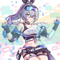 This is a pixiv picture whose title is Silver Wolf.