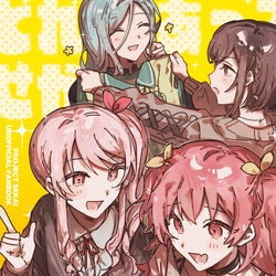 This is a pixiv picture whose title is 【5/3】新刊サンプル「dress up sekai !!」.