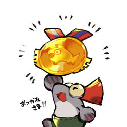 This is a pixiv picture whose title is 金バッチ記念.