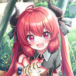 This is a pixiv picture whose title is 先生にも ひとくちあげる！.