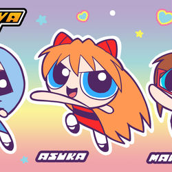 This is a pixiv picture whose title is パワーエヴァガールズ.