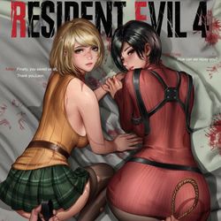 This is a pixiv picture whose title is Ashley & Ada Wong.