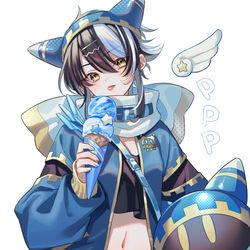 This is a pixiv picture whose title is マホロアちゃま　アイス.