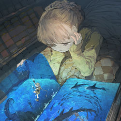 This is a pixiv picture whose title is 深～い話だなぁ….