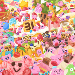 This is a pixiv picture whose title is 星のカービィ31周年.