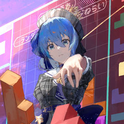 This is a pixiv picture whose title is テトリスすいちゃん.