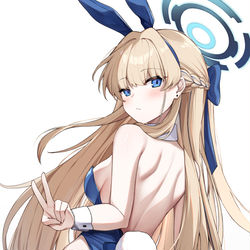 This is a pixiv picture whose title is バニーガールトキちゃんです。いえーい。 (=￣▽￣=)Ｖ.