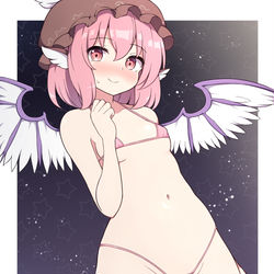 This is a pixiv picture whose title is マイクロ水着ミスティア.