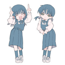 This is a pixiv picture whose title is ヨルアサで躁鬱ダンス.