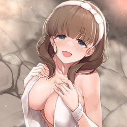 This is a pixiv picture whose title is 【307+】　「一緒に入りましょう」.