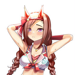 This is a pixiv picture whose title is 【ウマ娘】新衣装/サクラバクシンオー.