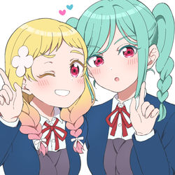 This is a pixiv picture whose title is 鬼塚姉妹.