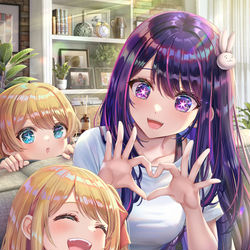 This is a pixiv picture whose title is 💕.