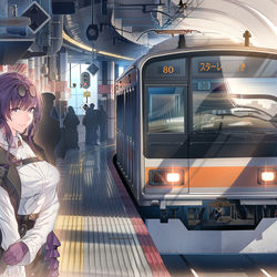 This is a pixiv picture whose title is 東京駅の次は...!.