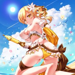 This is a pixiv picture whose title is 水着マミさん.