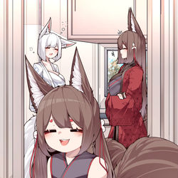 This is a pixiv picture whose title is もふもふ家族.