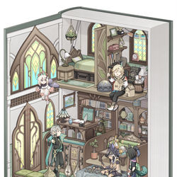 This is a pixiv picture whose title is 【新刊】原神スメール本.