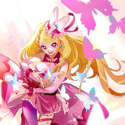This is a pixiv picture whose title is 蝶のプリキュア.