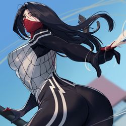 This is a pixiv picture whose title is SILK スパイダーシルク.