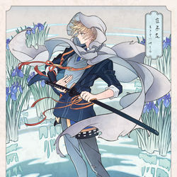 This is a pixiv picture whose title is 燕子花.