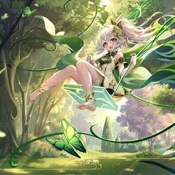 This is a pixiv picture whose title is 赶上了春天的尾巴，终于把小草神摸完辣，祝大家五一快乐！.