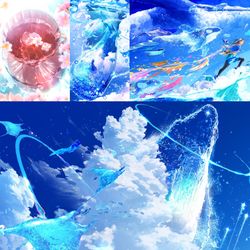 This is a pixiv picture whose title is 全力の誕生日4月まとめ(タップ推奨).