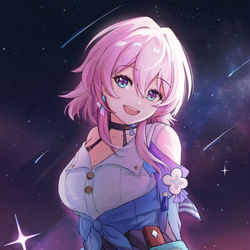 This is a pixiv picture whose title is March 7th.