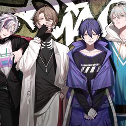 This is a pixiv picture whose title is 👊.
