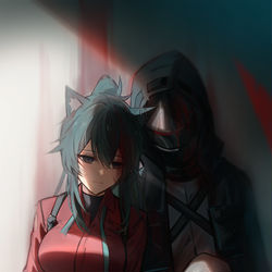 This is a pixiv picture whose title is 一起.