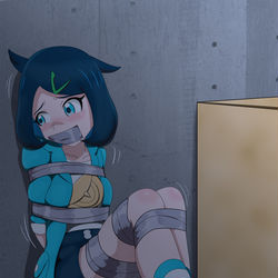 This is a pixiv picture whose title is 監禁されたリコ.
