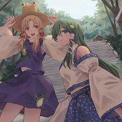 This is a pixiv picture whose title is 守矢.